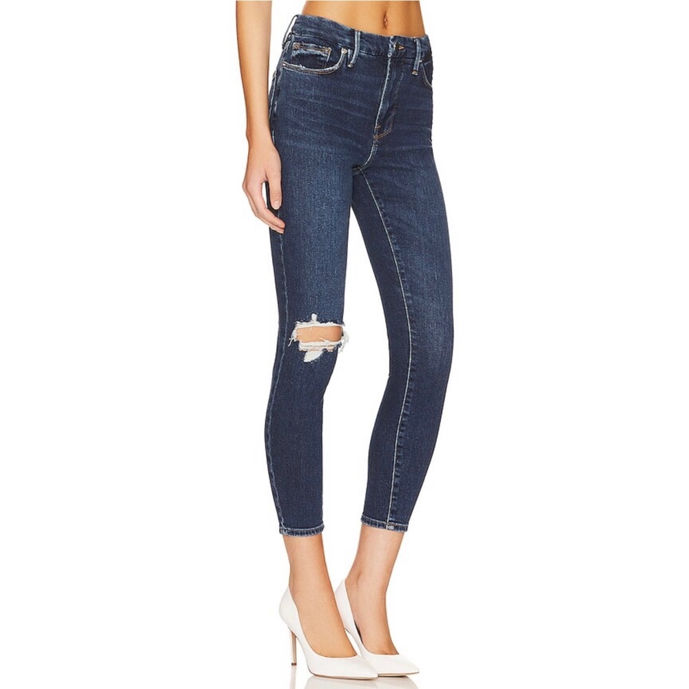 NEW Good American Good Waist Crop Jeans